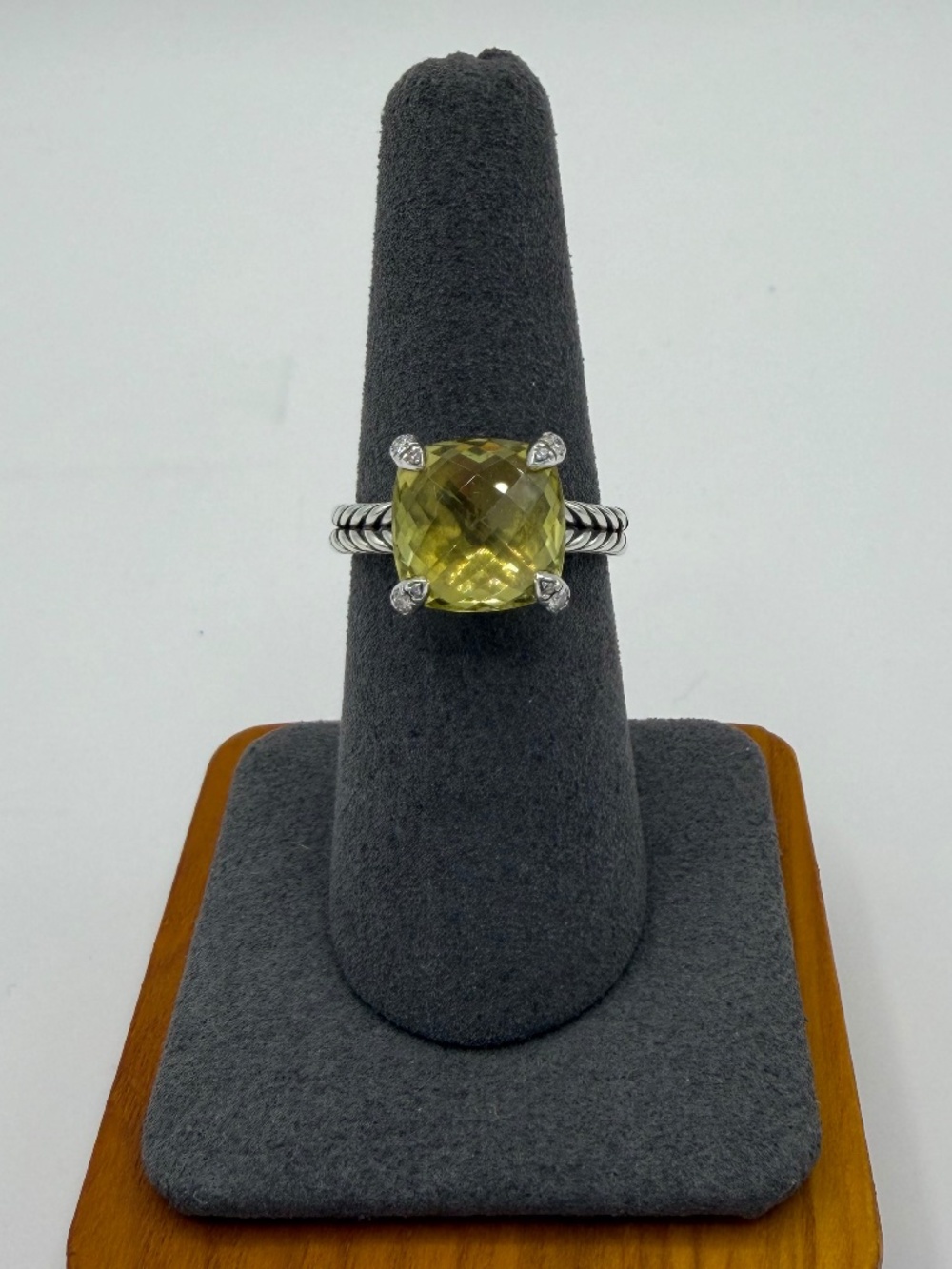 David Yurman Chatelaine Ring - Yellow Citrine and Diamonds